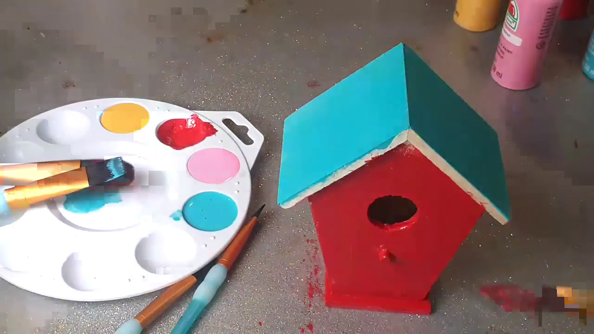 Bird House painting class barn owl garden center